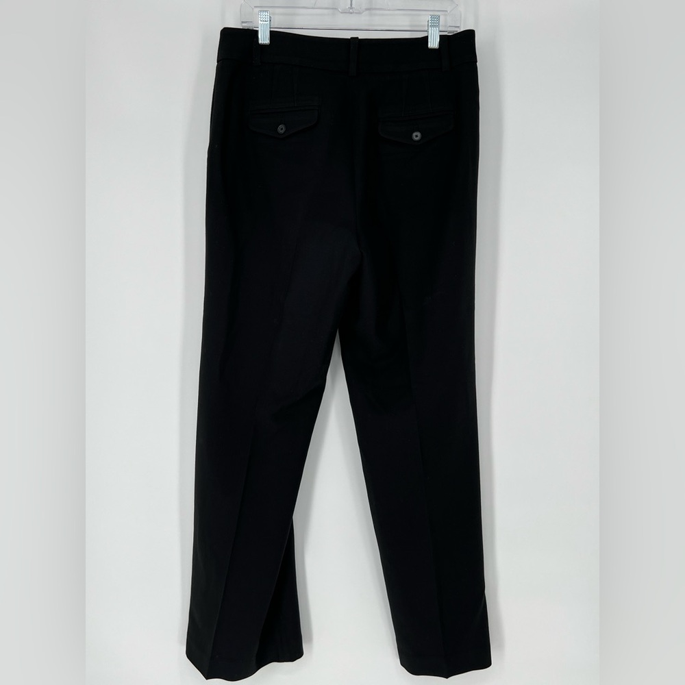 LOFT BLACK NWOT STRAIGHT LEG TROUSERS WITH FLAT FRONT AND SINGLE PLEAT‎ DOWN LEG